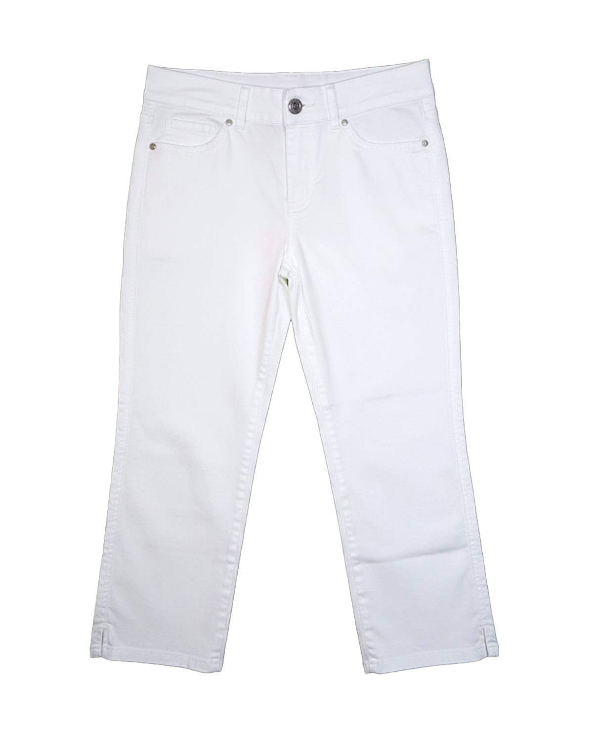 WHITE HIGH-RISE SHAPE EFFECT CAPRI
