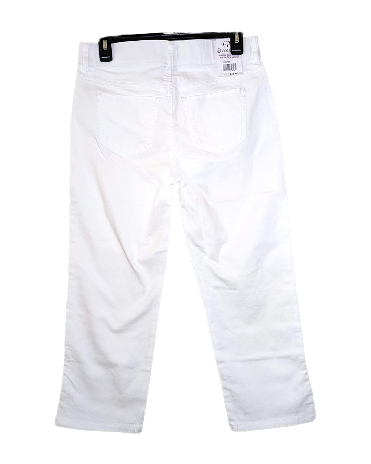 WHITE HIGH-RISE SHAPE EFFECT CAPRI