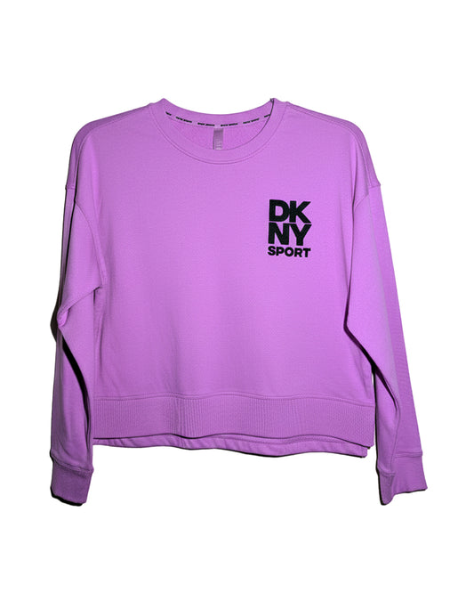 DUSTY MAUVE SPIT-HEM SWEATSHIRT