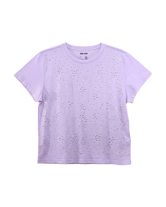 RHINSTONES CREWNECK WOMEN'S TOP