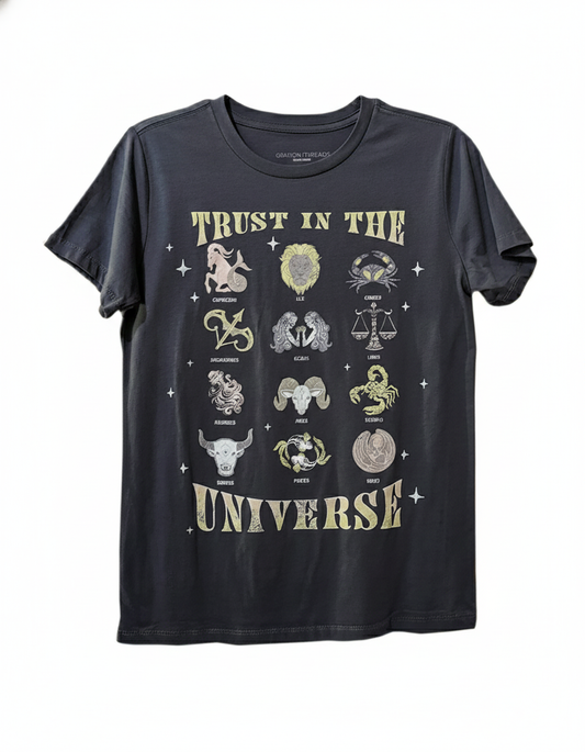WOMEN'S ZODIAC SIGNS GRAY T-SHIRT