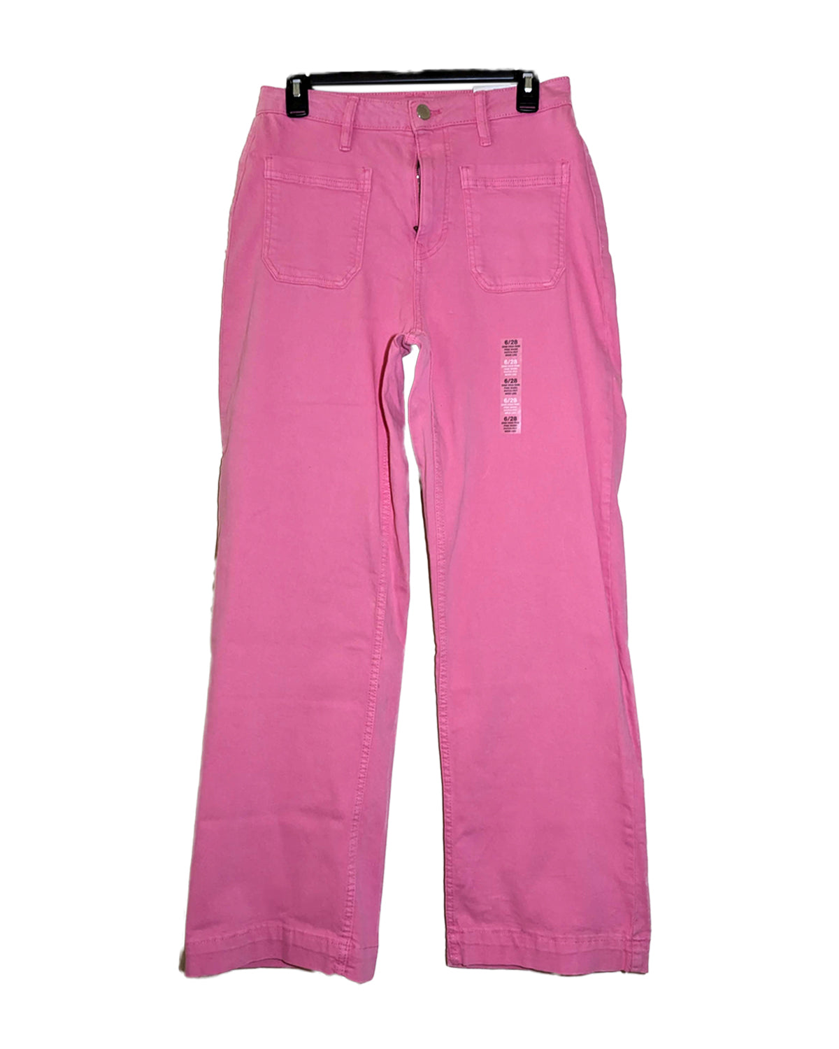 CORE POCKET HIGH-RISE WIDE LEG DENIM