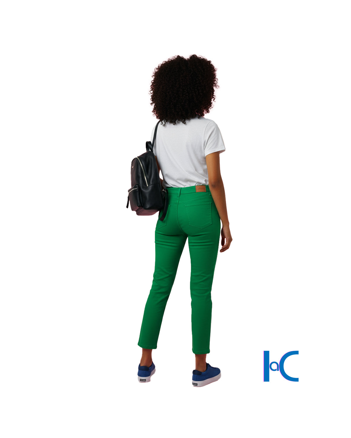 WOMEN'S JASPER GREEN MID-RISE PANTS