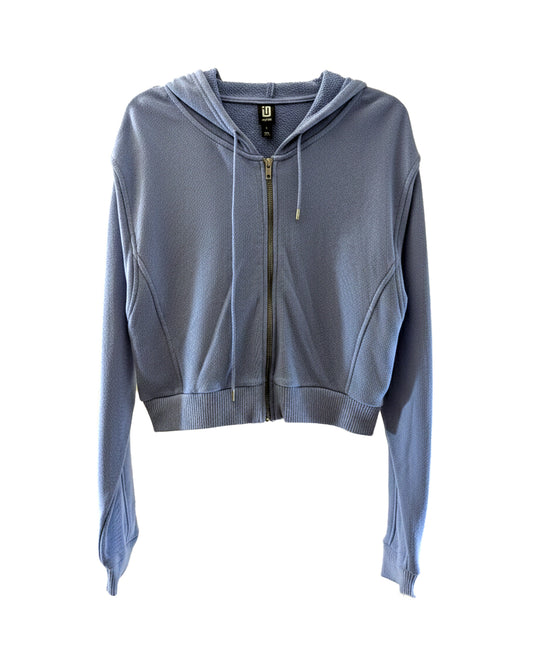 IDEOLOGY CROPPED ZIP-UP HOODIE