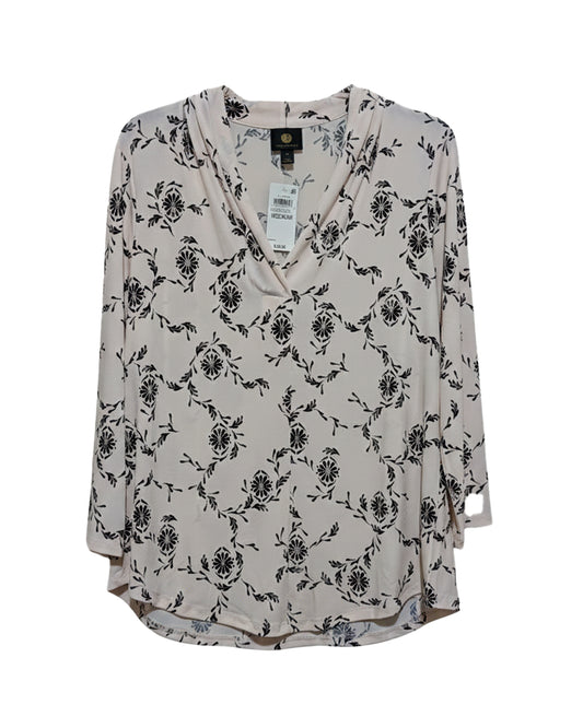 CHIC FLORAL V-NECK TUNIC TOP