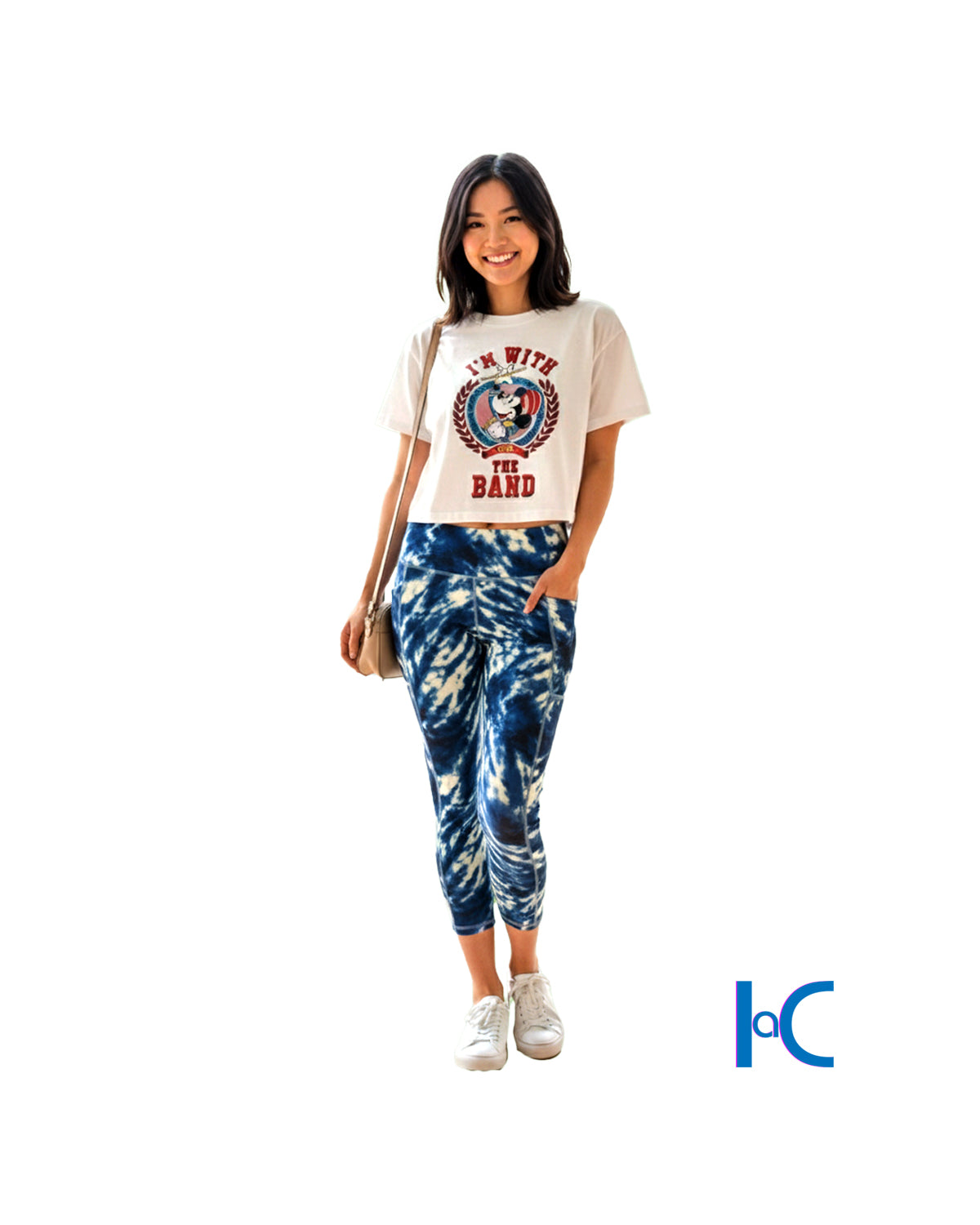 WOMEN'S SHIBORI WAVE 7/8 LEGGINGS
