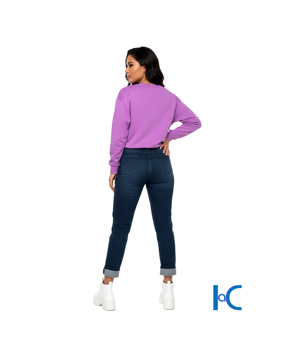 SLIMMING POCKET CURVY BLUE JEANS