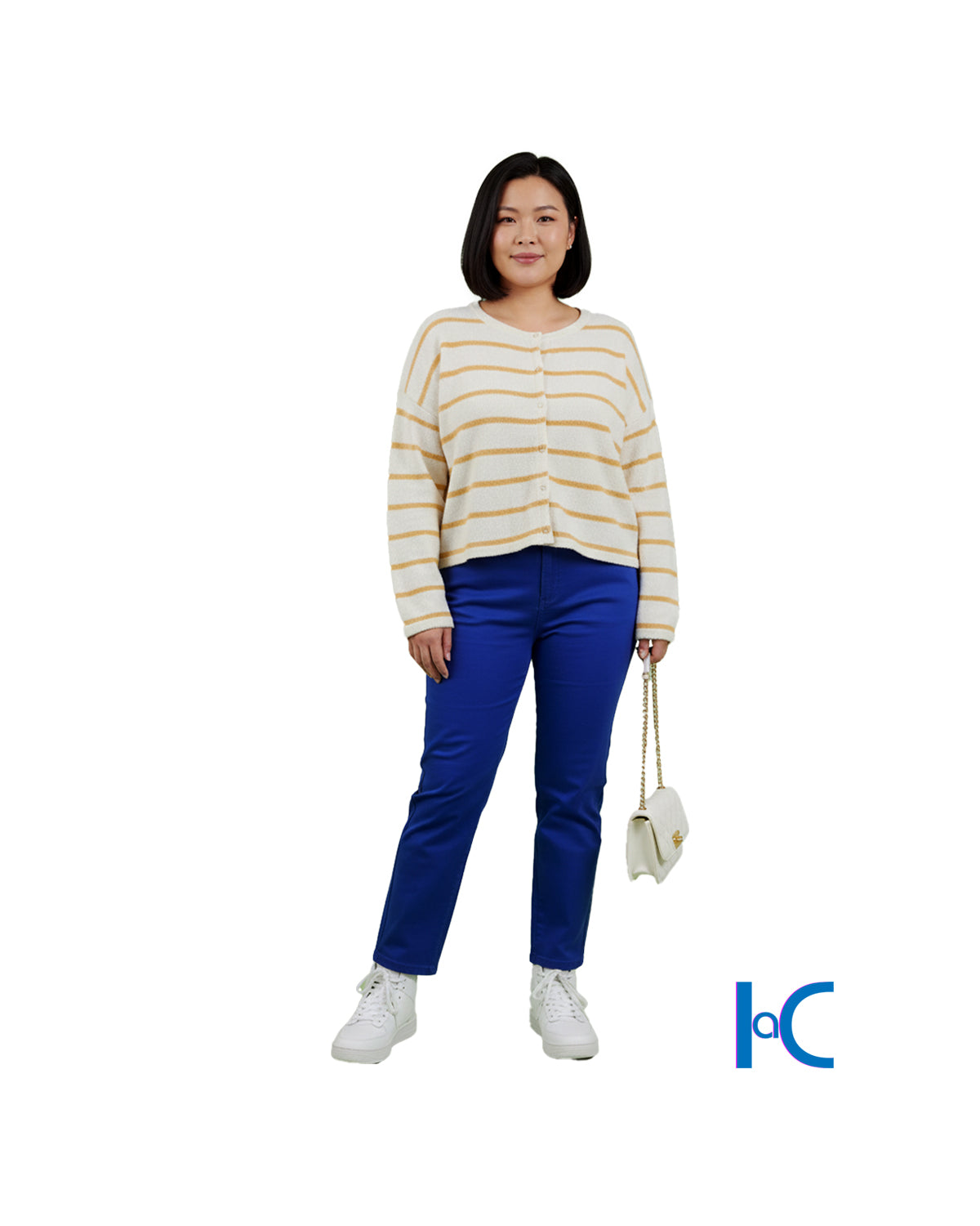 JAZZY BLUE STRAIGHT LEG PANTS