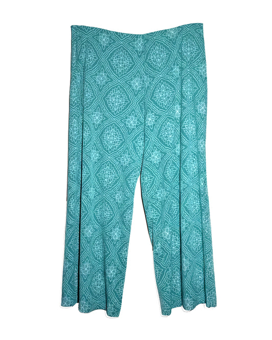 ELASTIC WAIST WIDE-LEG GEOM PALAZZO