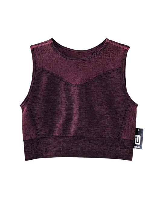 SEAMLESS SLEEVELESS CROPPED TOP