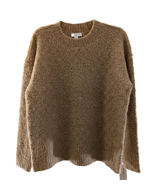 OVERSIZE BOUCLE CREWNECK SWEATER