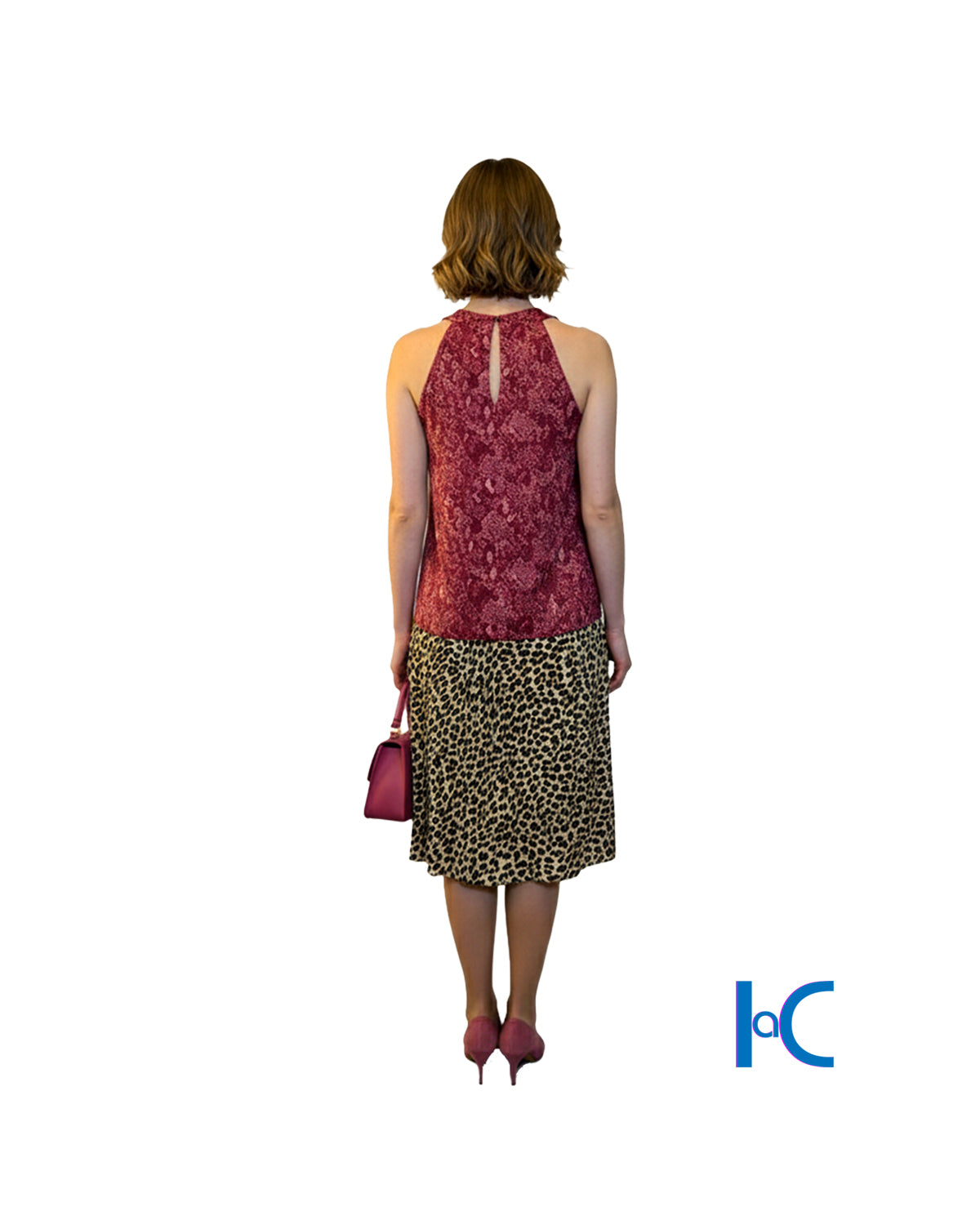 WOMEN'S SNAKESKIN PRINT TANK TOP