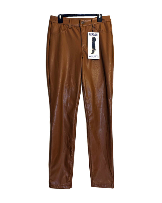 FAUX LEATHER SKINNY LEGGINGS