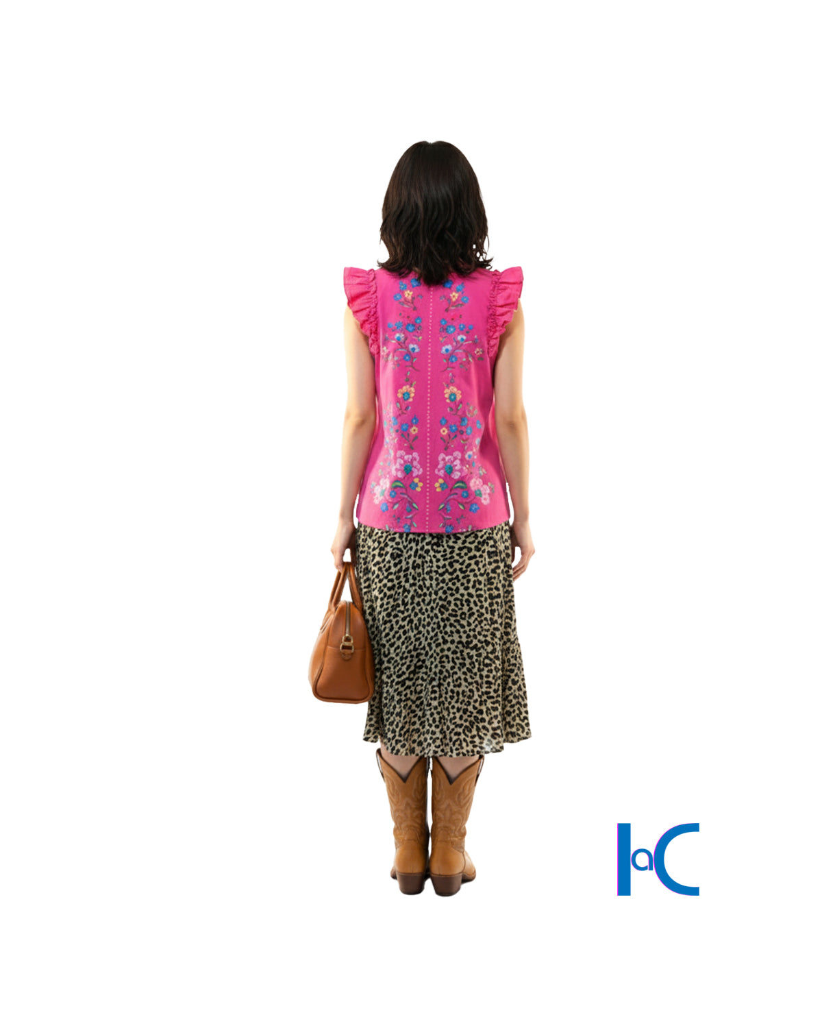 FLORAL RUFFLE SLEEVES SPRING BREAKER