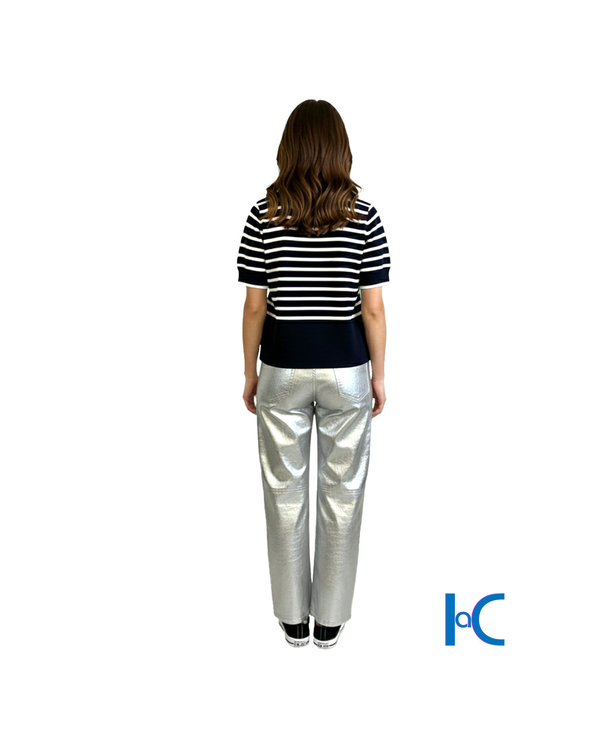 CLASSIC NAVY STRIPE WOMEN'S SWEATER