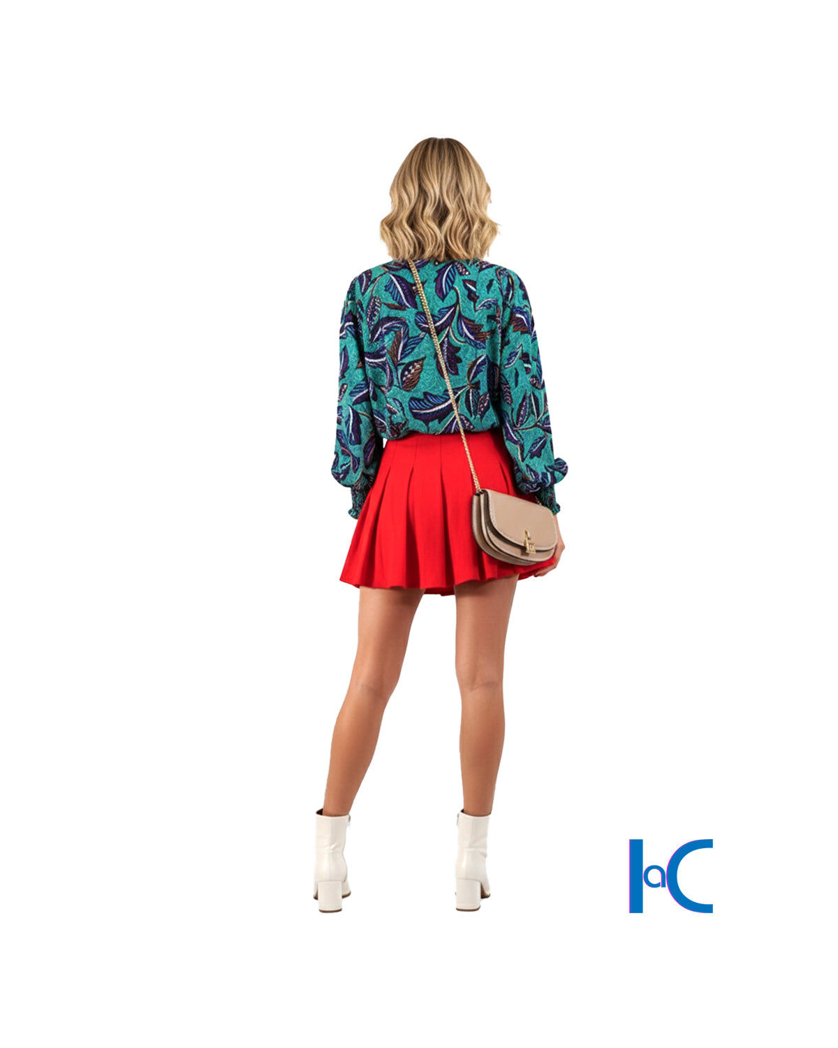 LONG SLEEVE SURPLICE BLOUSE