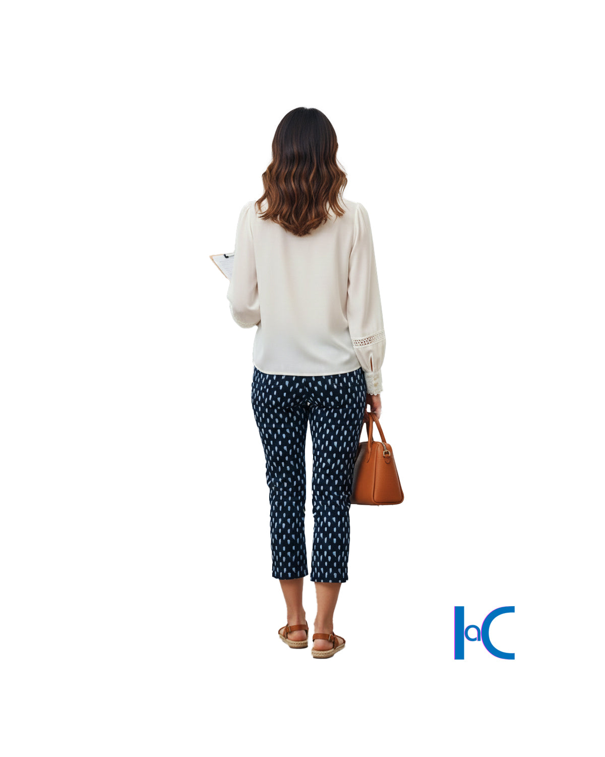 V-NECK LONG SLEEVE IVORY BLOUSE