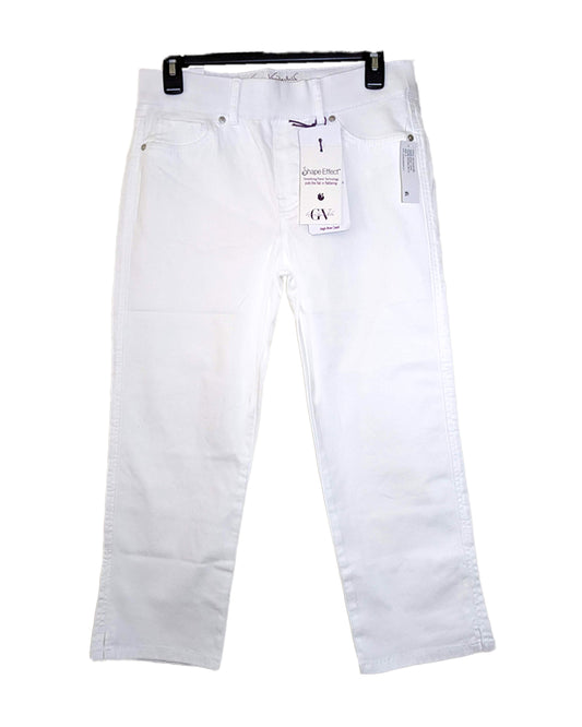 WHITE HIGH-RISE SHAPE EFFECT CAPRI