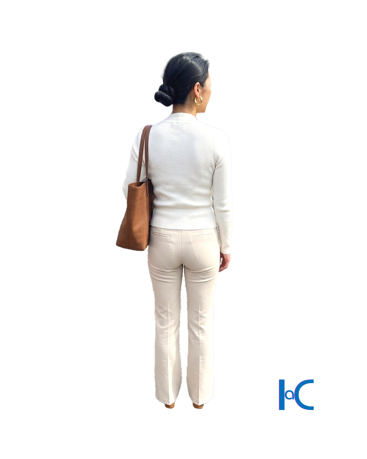 DKNY EFFORTLESS PINTUCK FLARE TROUSERS