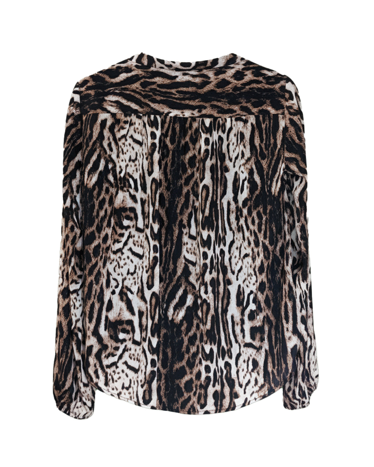 OCELOT CHARM SURPLICE BLOUSE