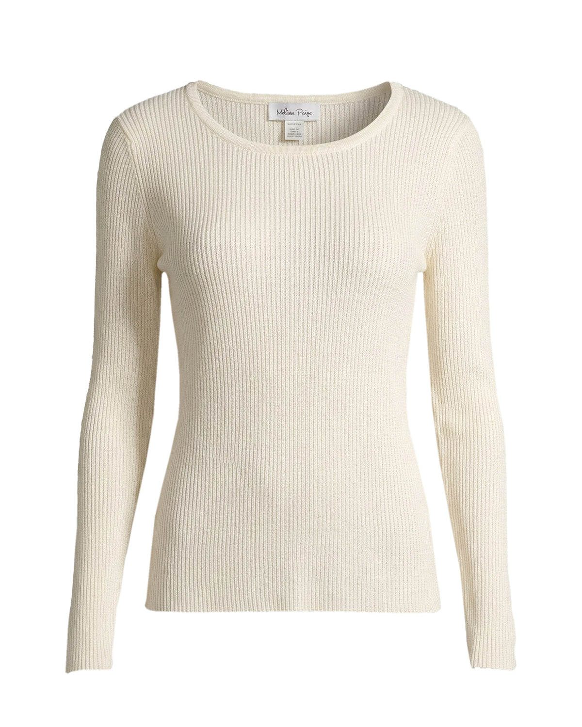 MELISSA PAIGE RIBBED KNIT TOP