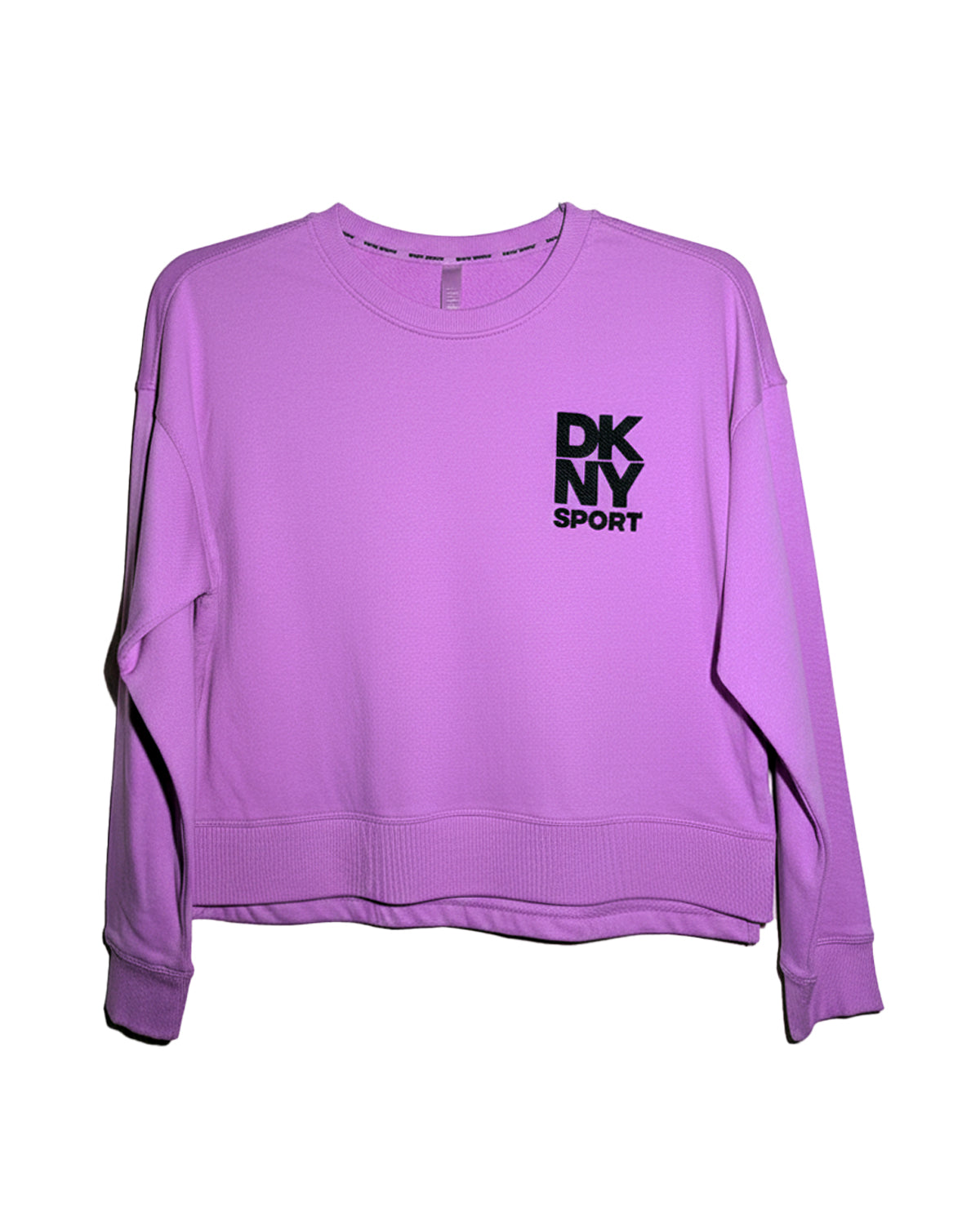 DUSTY MAUVE SPIT-HEM SWEATSHIRT