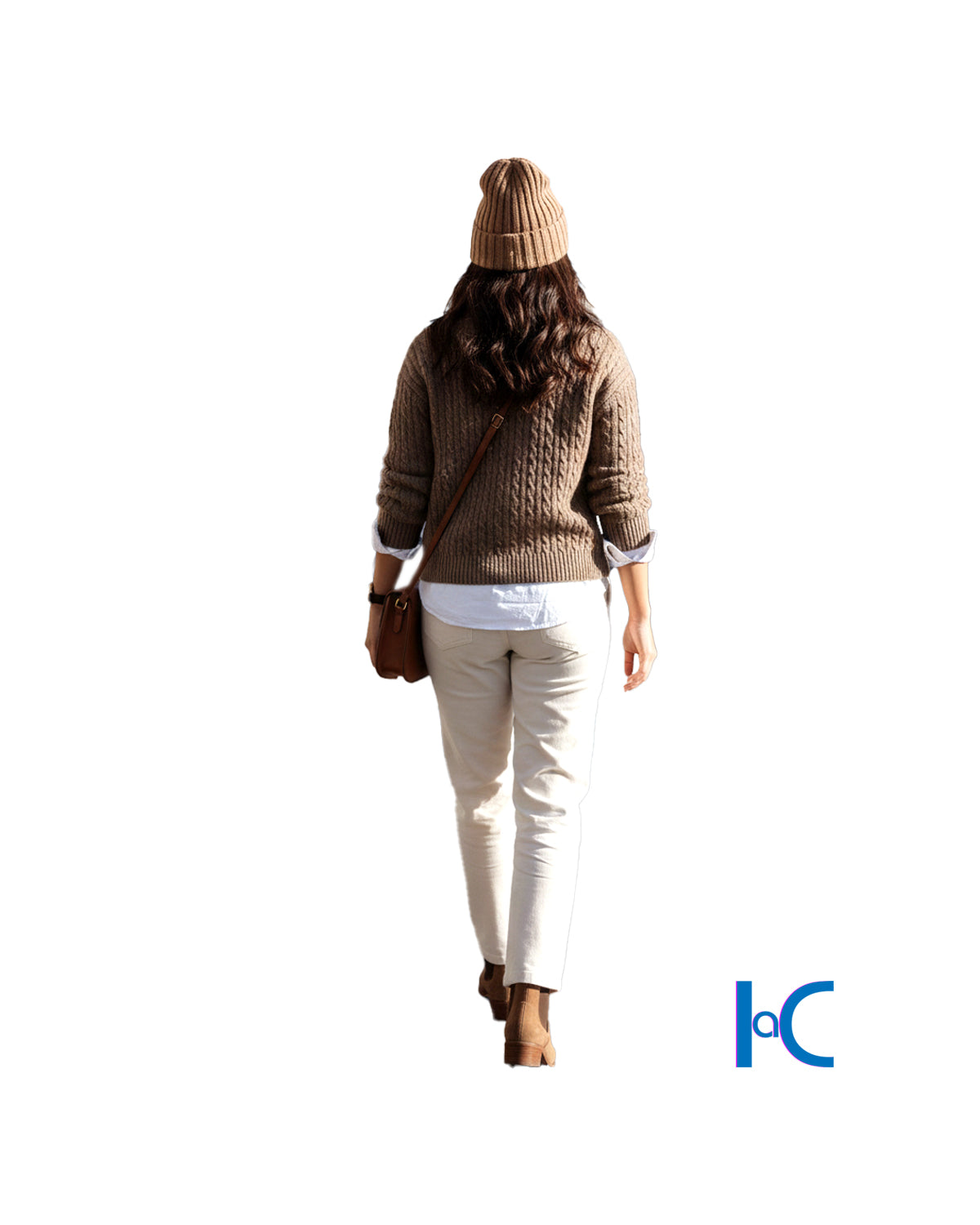 RELAXED CABLE-KNIT CREWNECK SWEATER