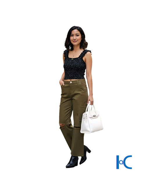 STRAIGHT LEG WOMEN'S UTILITY PANTS