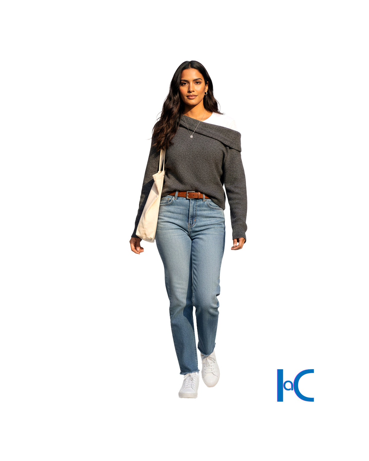 OFF-THE-SHOULDER KNIT CROPPED SWEATER