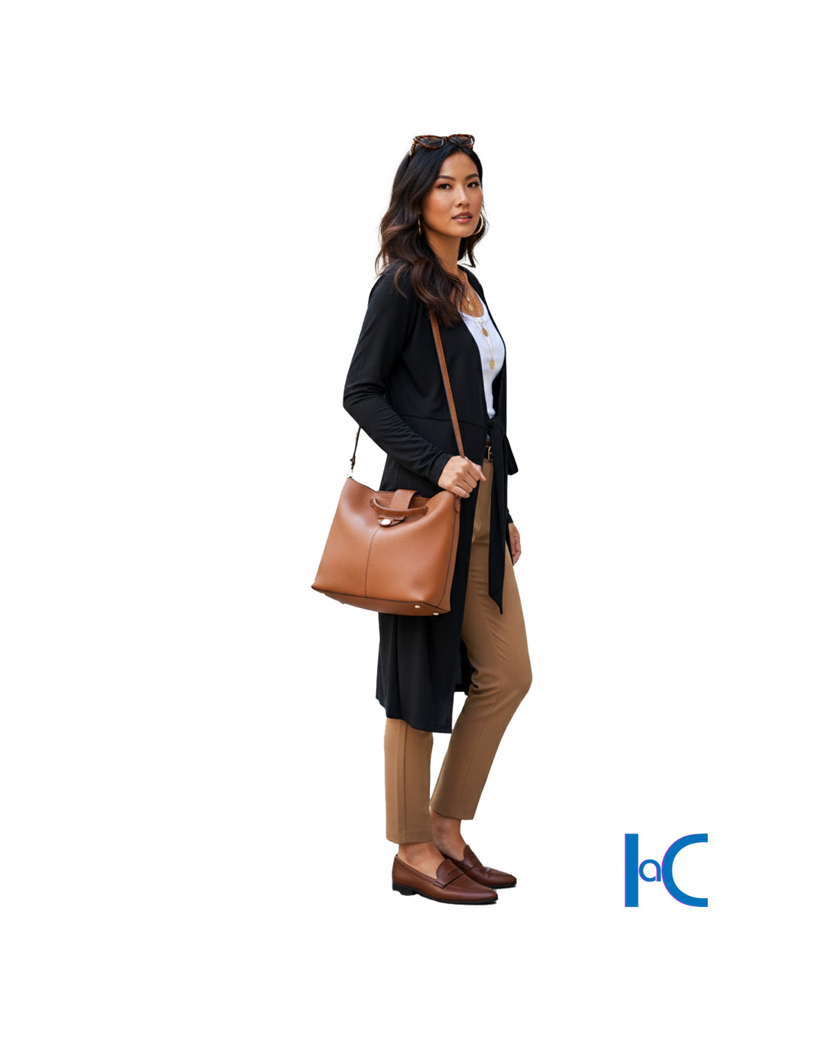 WOMEN'S TIE-FRONT LONGLINE DUSTER