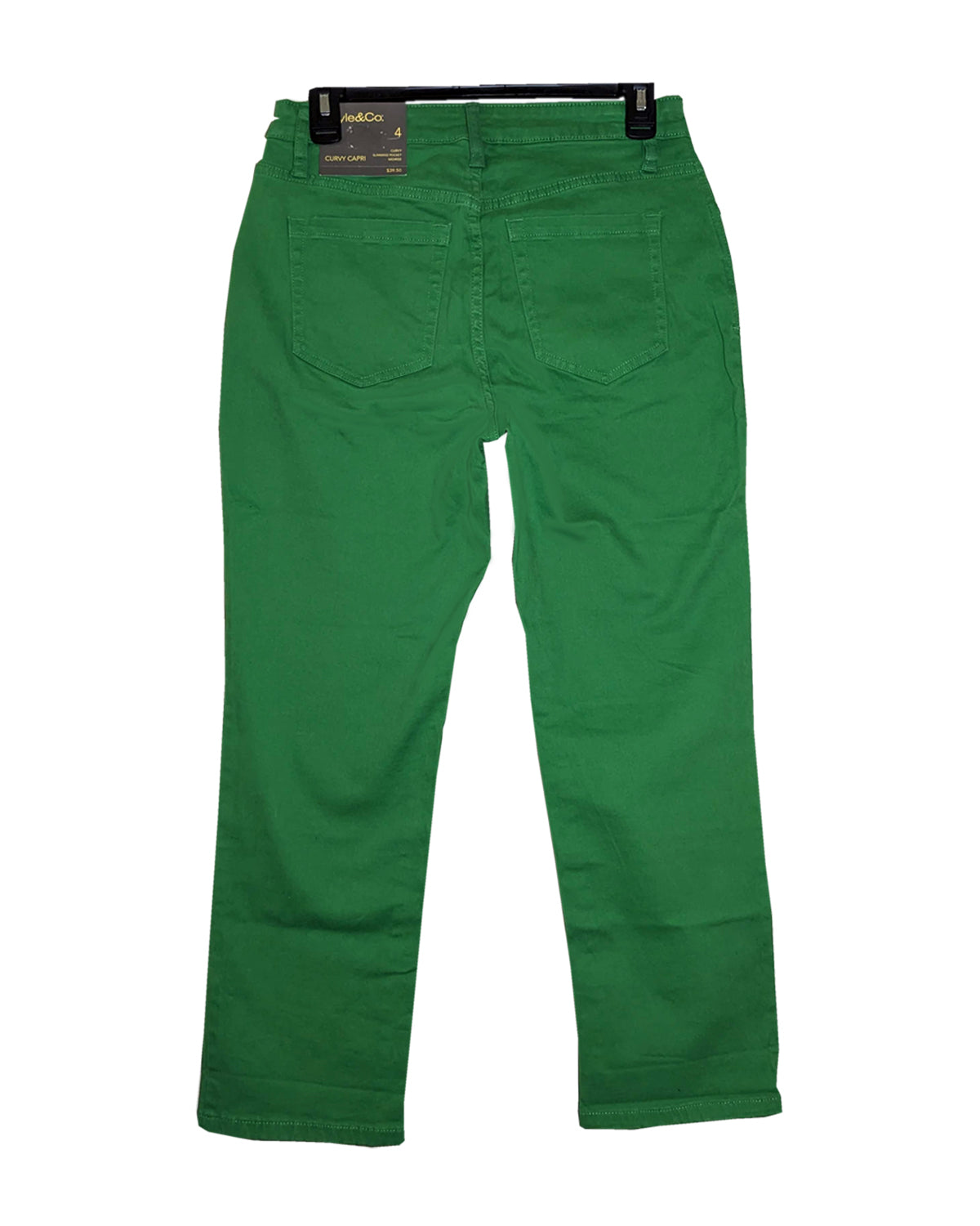 WOMEN'S JASPER GREEN MID-RISE PANTS