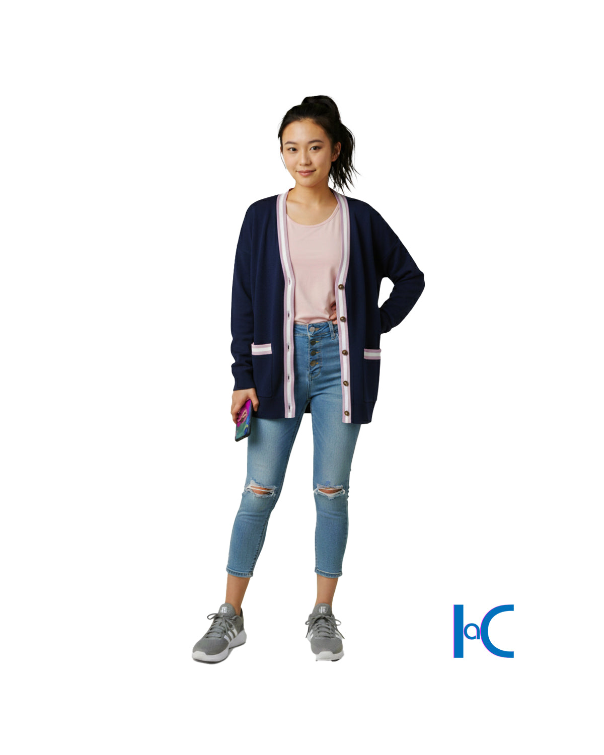 WOMEN'S BLAZING NAVY CARDIGAN