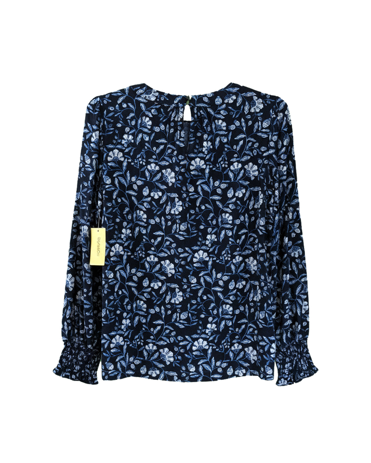 FLORAL PRINT V-NECK WOMEN'S TOP