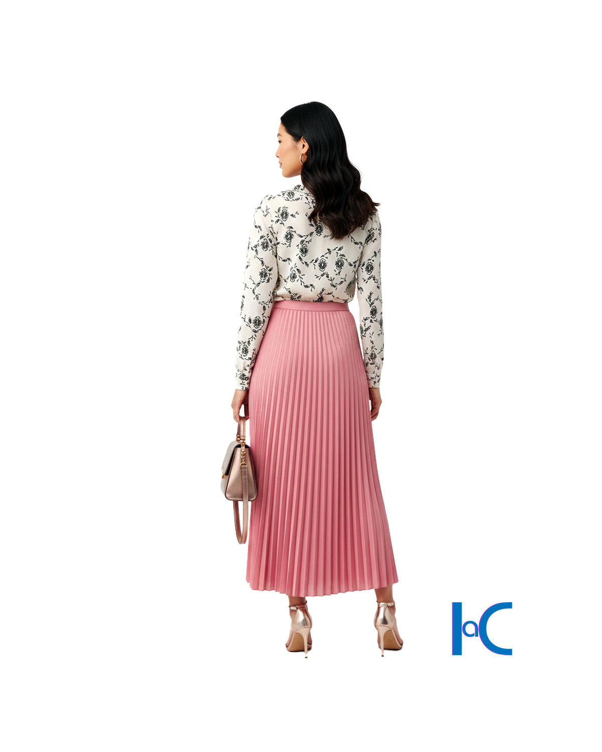 CHIC FLORAL V-NECK TUNIC TOP