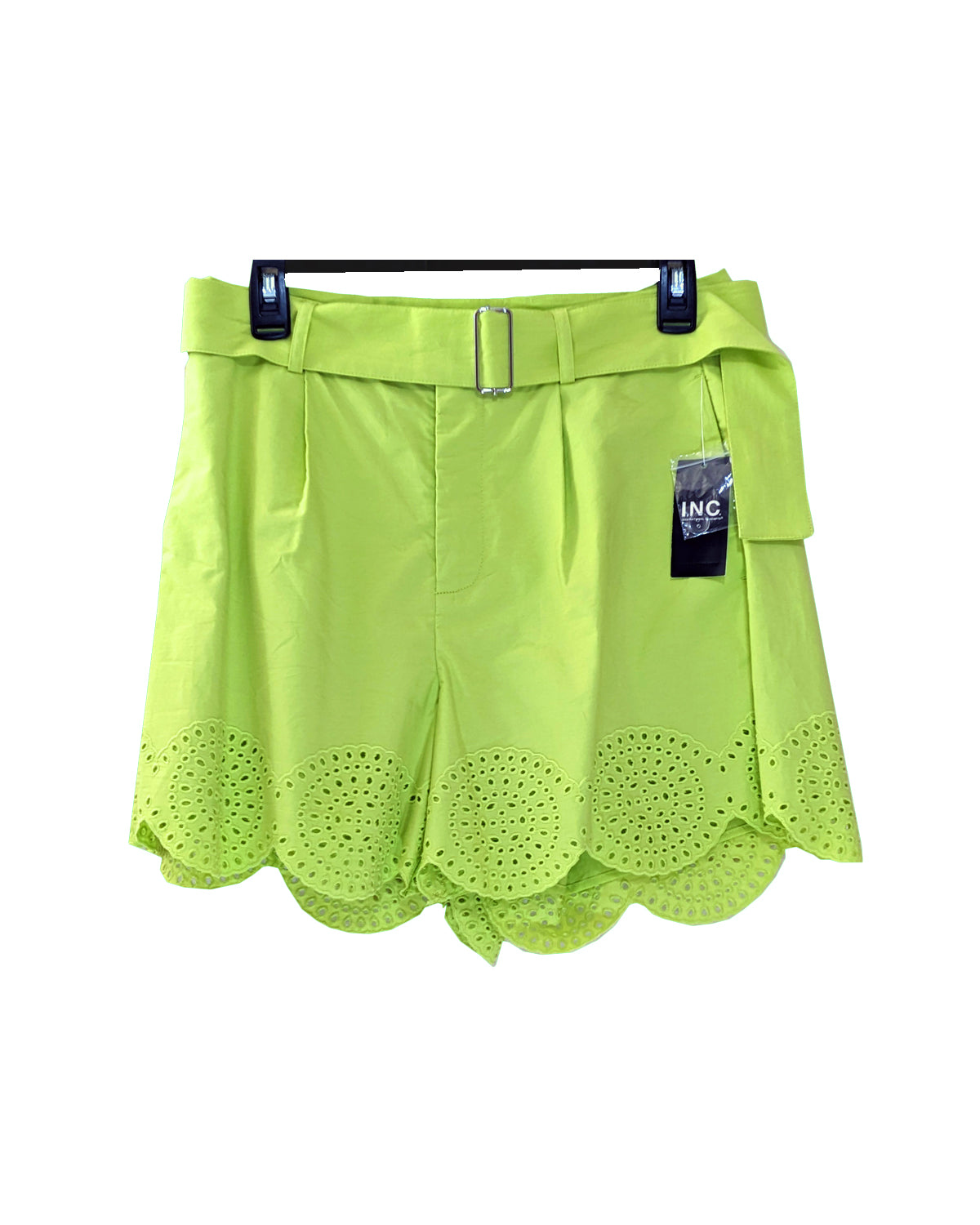 WOMEN'S SCALLOPED BELTED SHORT