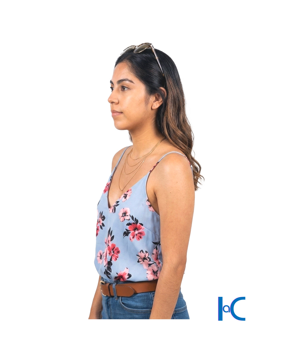 PERIWINKLE FLORAL CAMISOLE TOP