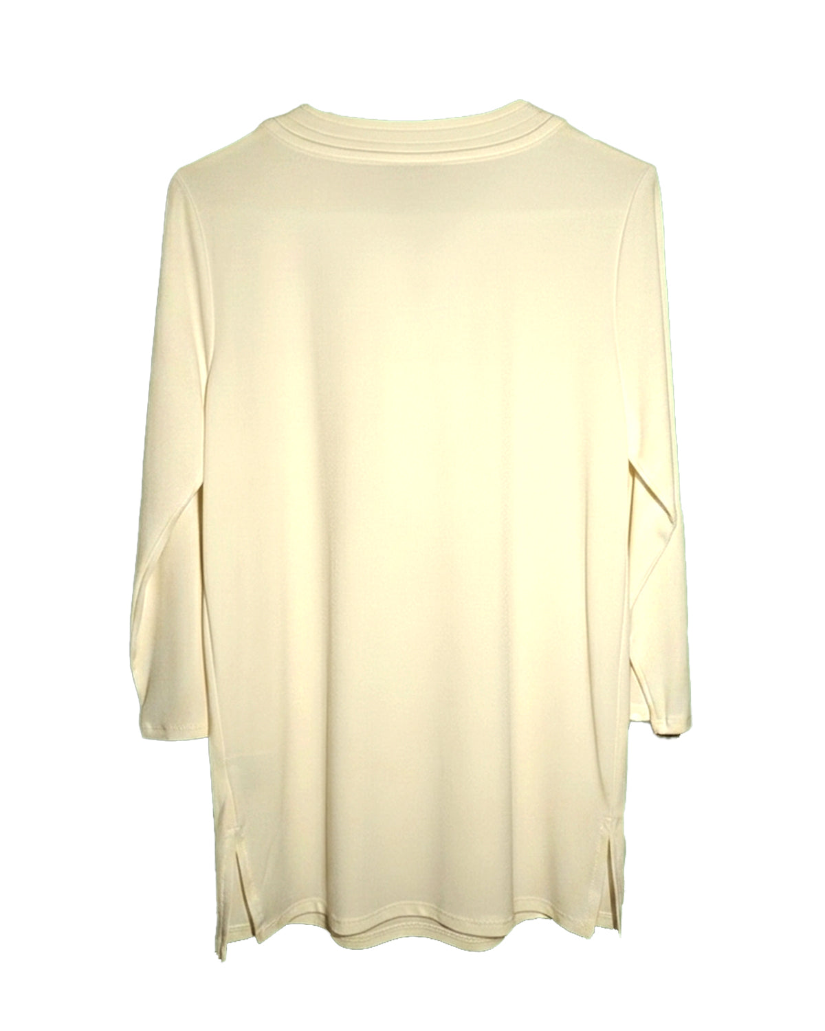 KEYHOLE LACE-UP TUNIC BLOUSE