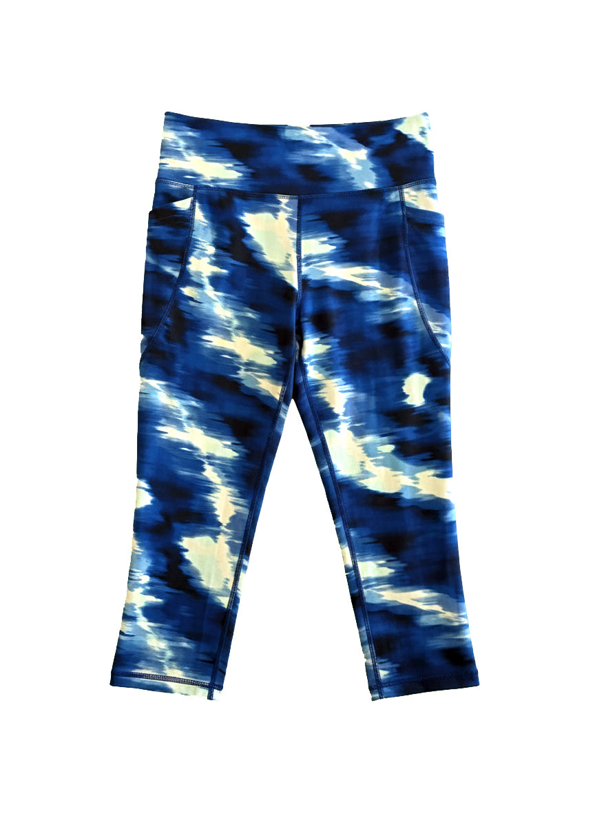 WOMEN'S SHIBORI WAVE 7/8 LEGGINGS