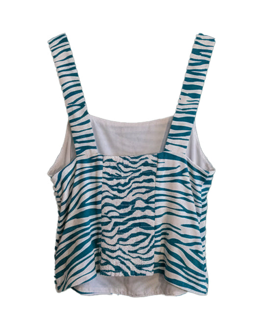 SAM ZEBRA WOMEN'S CROP TOP