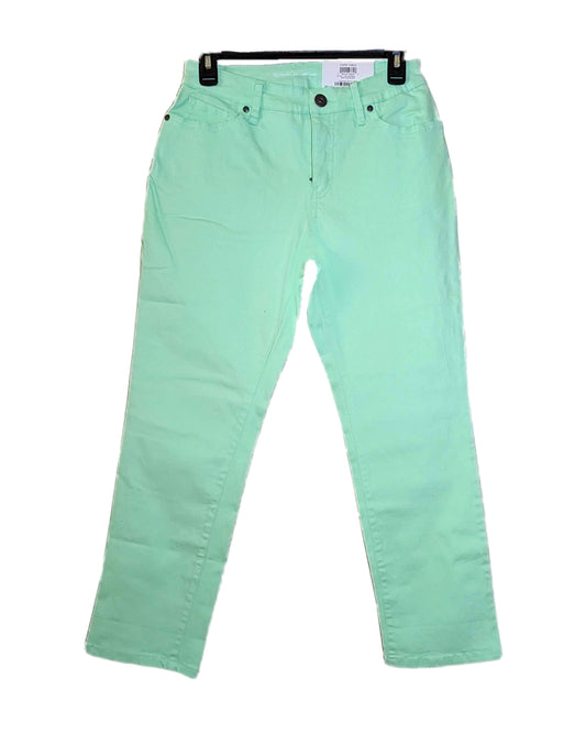 PISTACHIO SLIMMING POCKET CURVY CAPRI