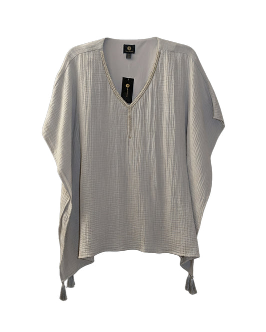 PONCHO STYLE STONE WALL BLOUSE