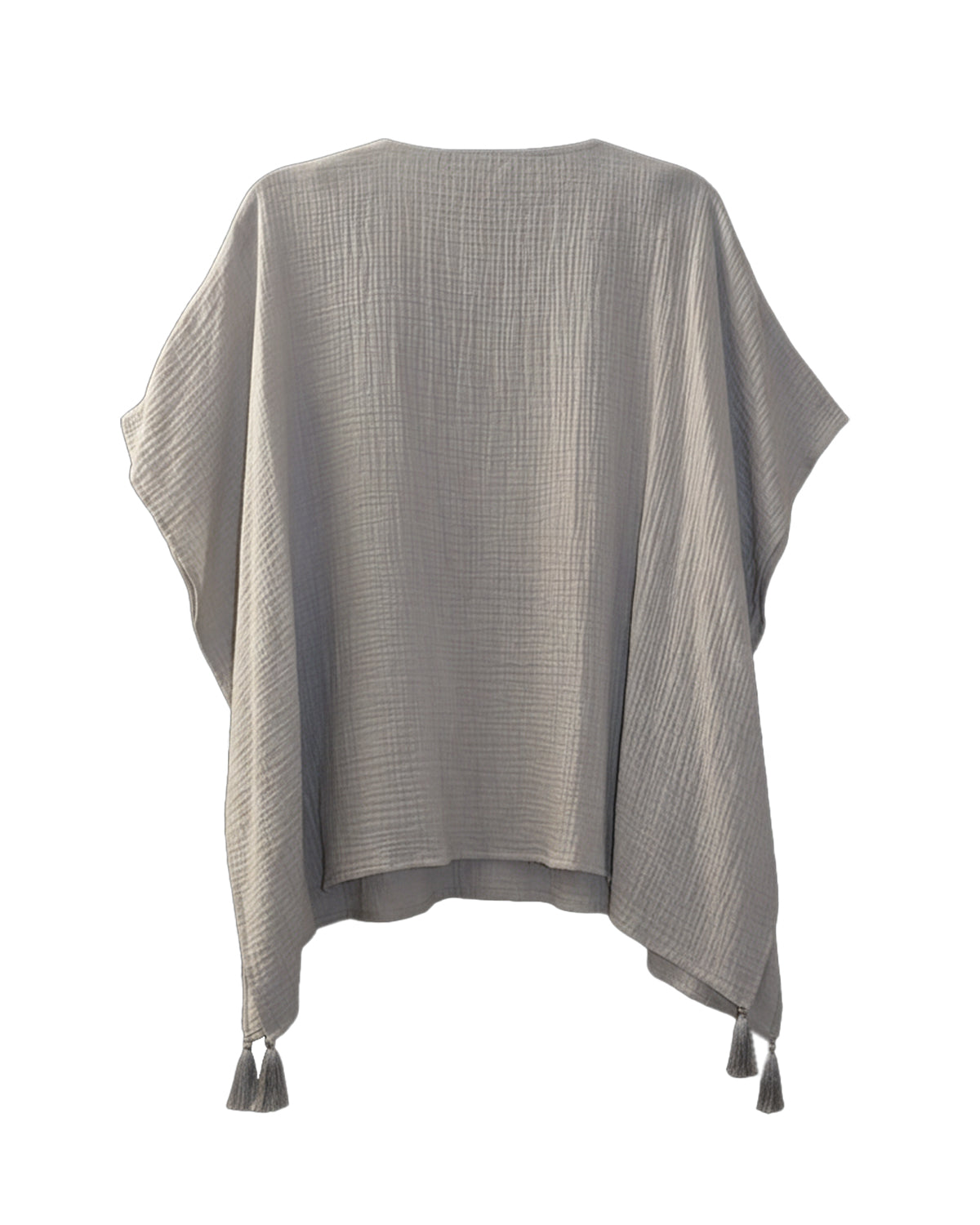 PONCHO STYLE STONE WALL BLOUSE