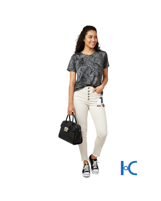 JACQUARD MESH WOMEN'S TEE