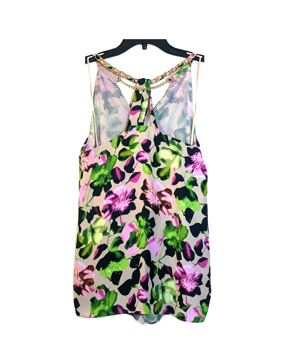 WOMEN'S FLORAL PRINT HALTER TOP