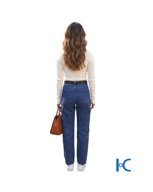 URBAN UTILITY WIDE-LEG CARGO JEANS