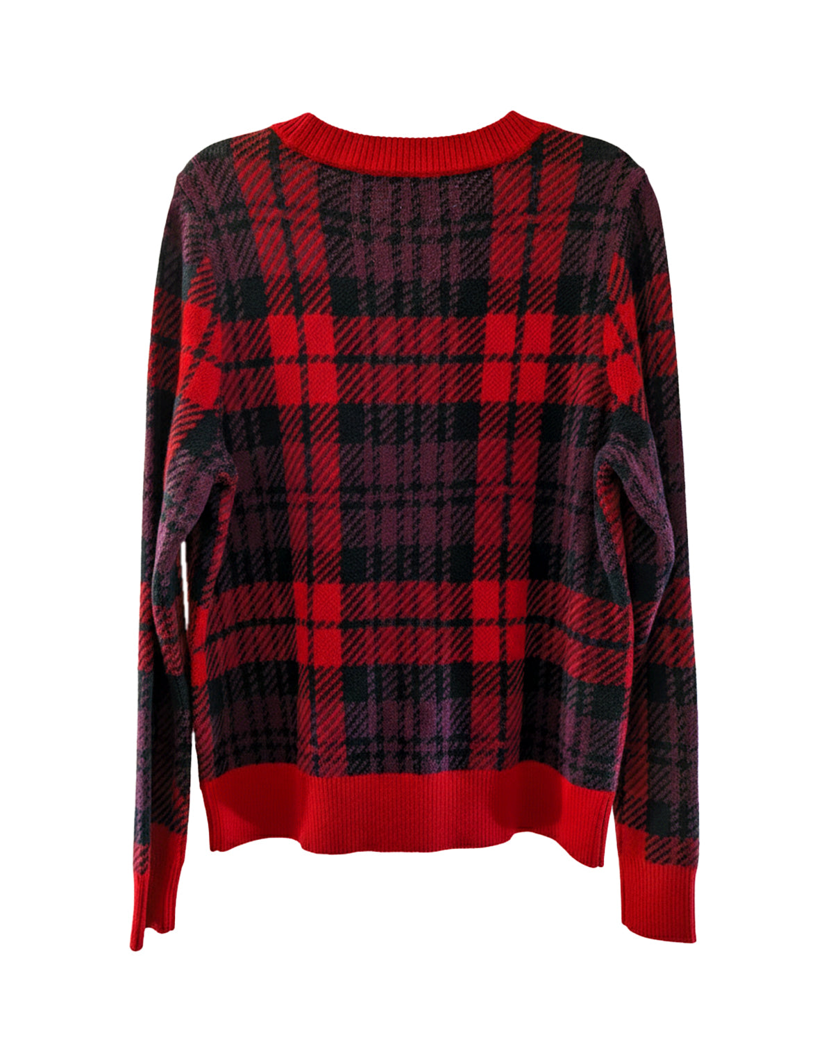 WOMEN'S CLASSIC RUSTIC PLAID SWEATER