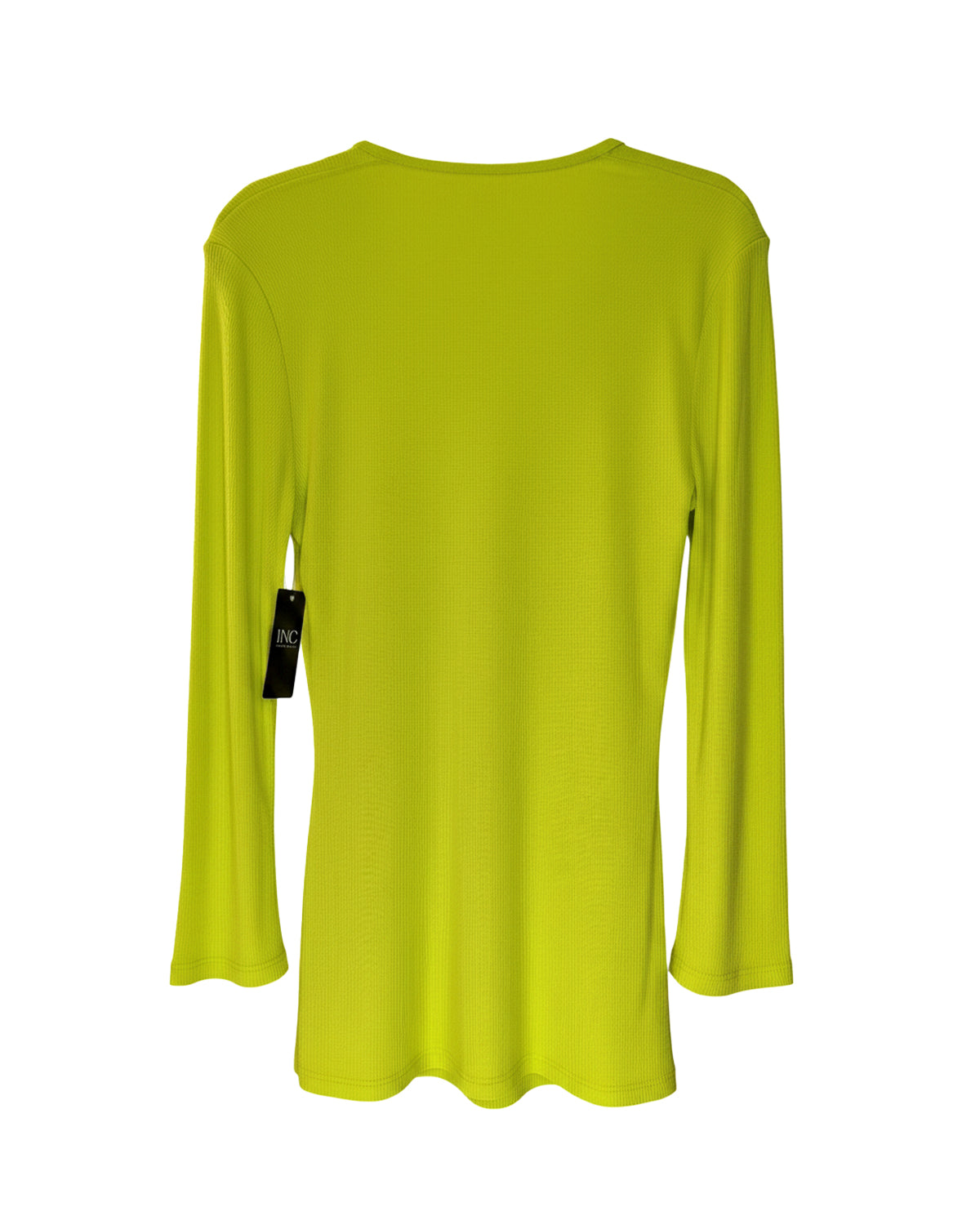 WOMEN'S RIBBED V-NECK LONG-SLEEVE TOP