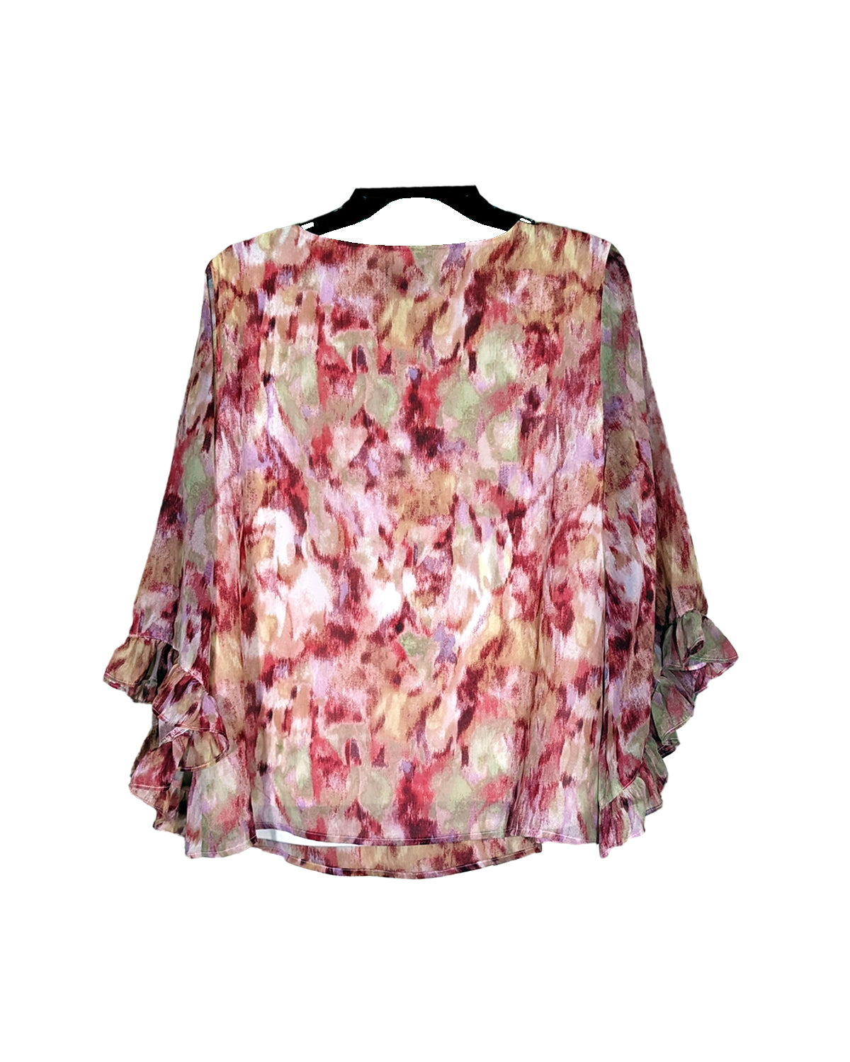 TEXTURE PRINTED JACQUARD BLOUSE