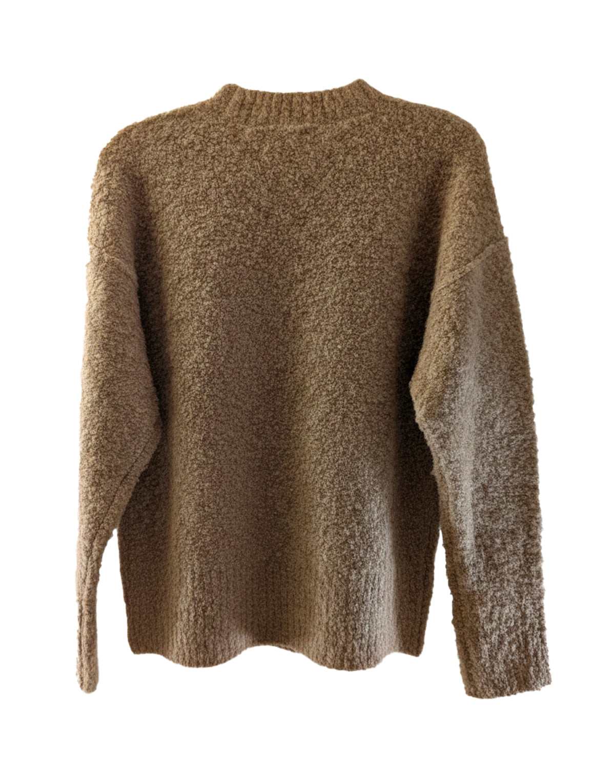 OVERSIZE BOUCLE CREWNECK SWEATER