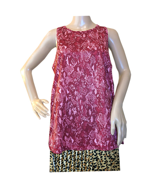 WOMEN'S SNAKESKIN PRINT TOP